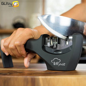 3 Stage Professional Kitchen Knife Sharpener - The TinyGen