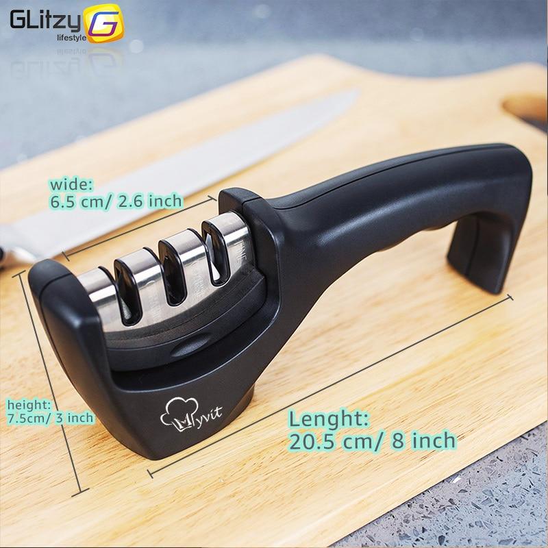 3 Stage Professional Kitchen Knife Sharpener - The TinyGen